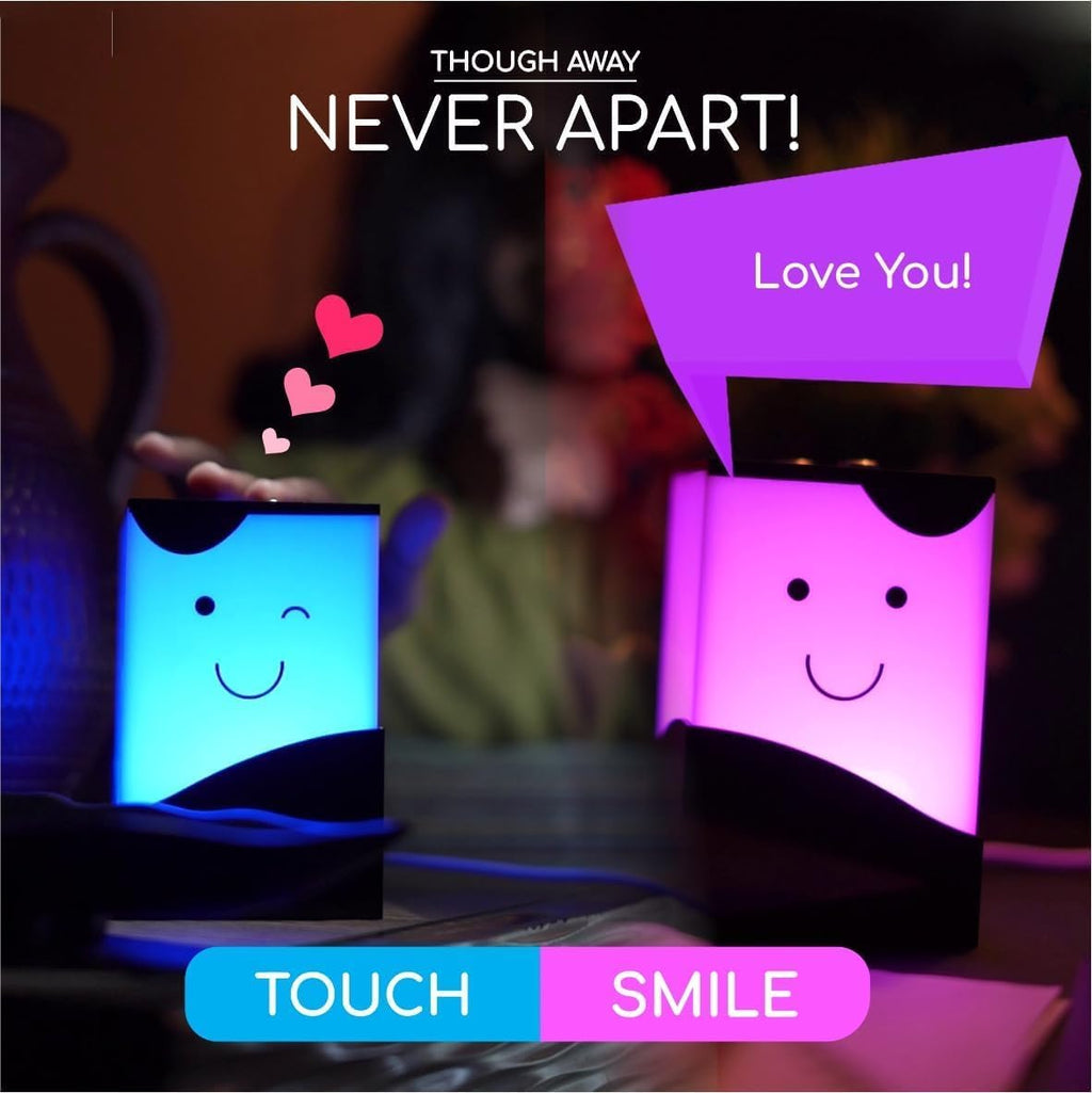ZOCI VOCI Friendship Lamps, Telepathy Toddlers, Long Distance WiFi Touch Light, Stay Connected from Anywhere, 250+ Colors, Gift for Couples, Friends & Family, Father's Day, No Subscription (Set of 3)