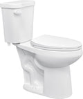 Eridanus Tall Two Piece Toilet, ADA Compliant Chair Height 19.7', Elongated Toilets Bowl 19' with Soft Close Seat, Single Flush 1.28 GPF Powerful Siphon, 12' Rough-In Floor Mounted Commode for Seniors