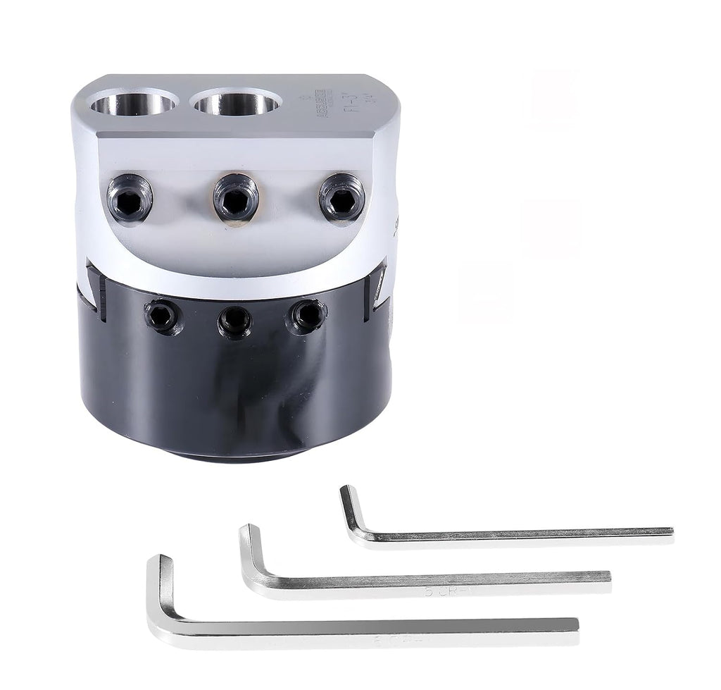 Accusize Industrial Tools Boring Head Hole Size Off Thread, 3 in, 0350-0003 | 3/4 in Boring Bar Hole, 1 in Offset, 1-1/2-18 Thread Mount, 3-5/32 in Overall Length
