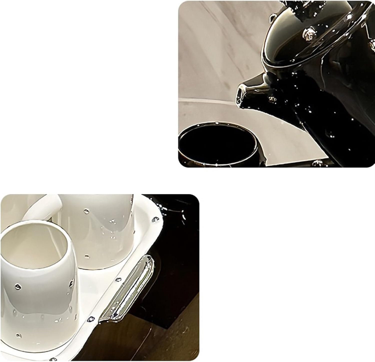 Beverage Serveware Ceramic cold kettle set, household living room water cup, ceramic teapot, tea cup, cold kettle, high temperature resistant Water Carafe