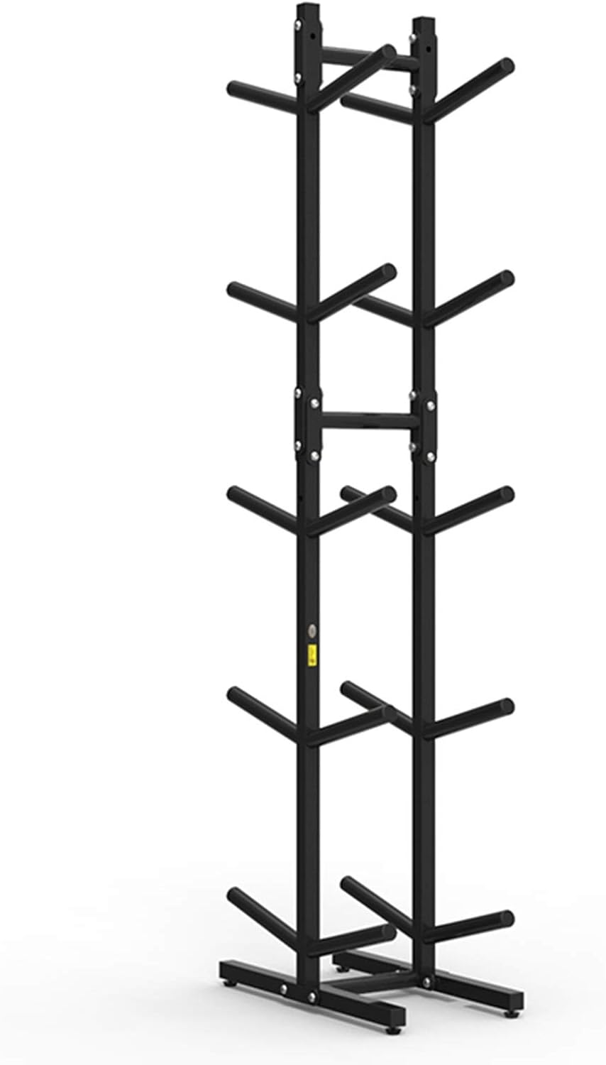 Sports Ball Storage Stand Double-Sided Garage Ball Storage with Hooks, Vertical Basketball Volleyball Football Rack for Boys Bedroom Decor, Free Standing 5-Tier Display Stand