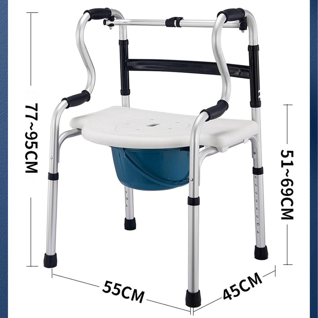 Raised Toilet Seat with Handles Up to 320 Lbs, Elevated Handicap Toilet Seat Riser for Seniors with Soft Padded, Height Adjustable, Stand Alone Toilet Safety Frame, Fit Any Toilet, BB