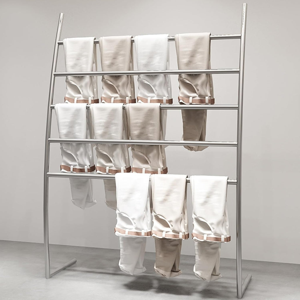 Garment Racks, Clothing Store Racks Display Racks, Scarf Organizers, Shop Trouser Racks, Jeans Pants Curtain Blanchet Stationary Storage, shelves