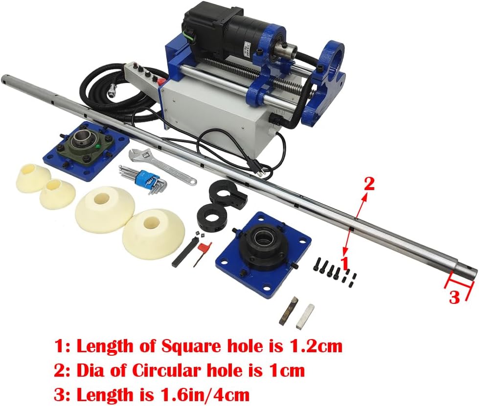 110V Line Boring Machine, Handheld Hole Drilling Machine for Engineering Machinery, Portable, 5.25ft Boring Bar, Engineering Mechanical for Excavating Machinery (Dia 55-200mm Hole)