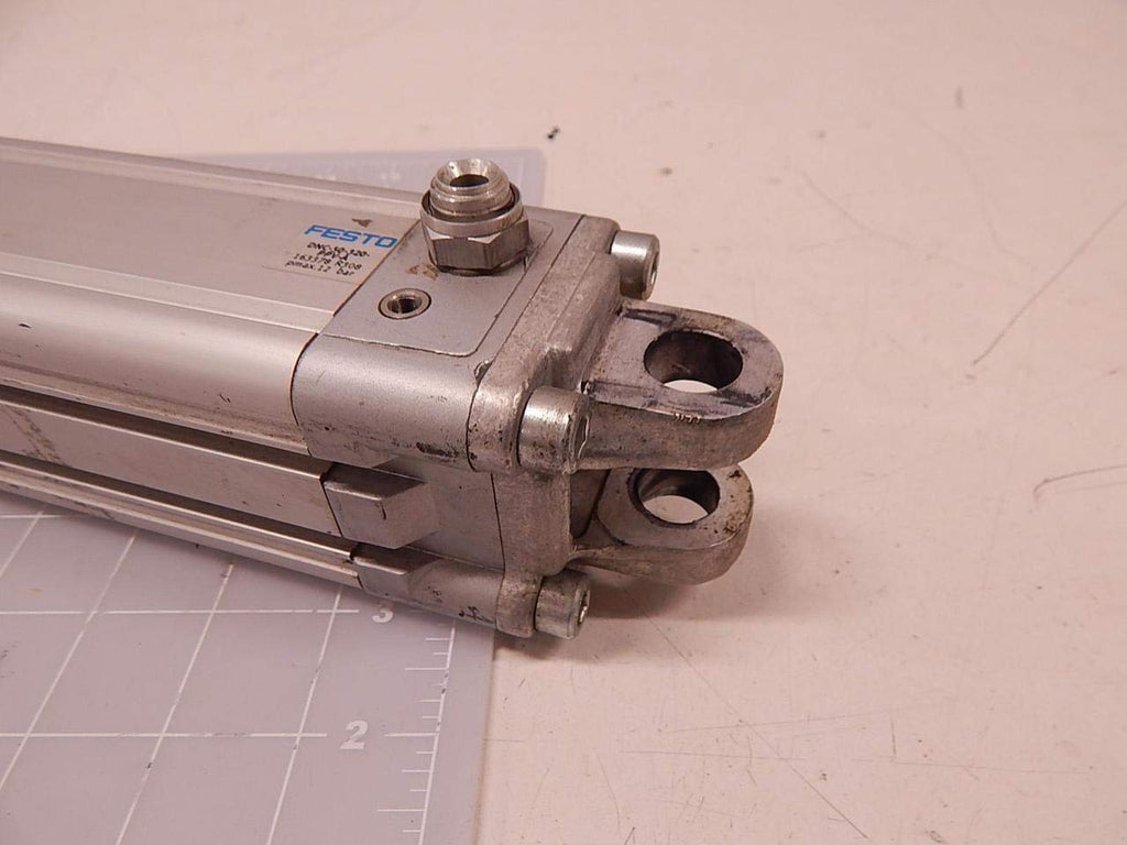 FESTO DNC-50-320-PPV-A (163378), 0.6-12 BAR, 320 MM Stroke, 50 MM BORE, Double-Acting, External Thread, G1/4 Pneumatic Connection, ISO Cylinder, M16X1.5 Rod Thread, Pneumatic, Cushioning; AD