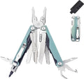 Multitool, 20-in-1 Full-Size, Multi-Purpose Pliers, Lightweight EDC, Tactical Gear, With Safety Locking, Camping Knives & Tools, Gifts for Guys, Gifts for Hunters Men who have Everything (Blue)
