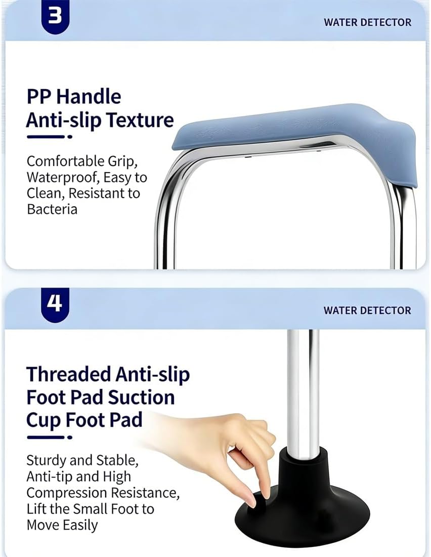 Toilet Seat Riser with Arms, Elevated Commode Safety Frame for Elderly, Handicap & Disabled, Bathroom Toilet Safety with Adjustable Height