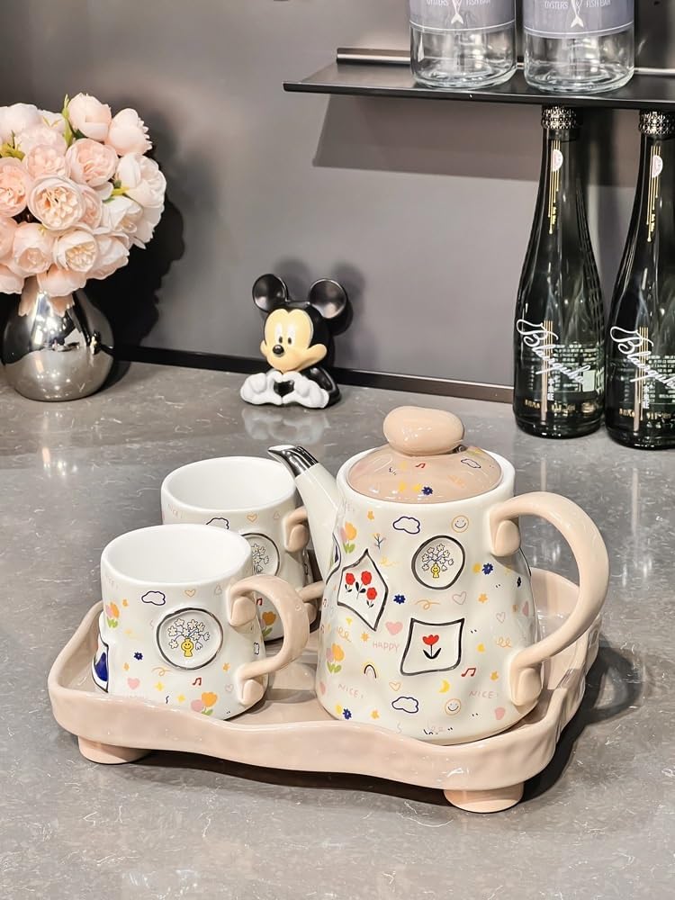Beverage Serveware Cup set sense home living room water set kettle cup tea set tea cup gift box Water Carafe