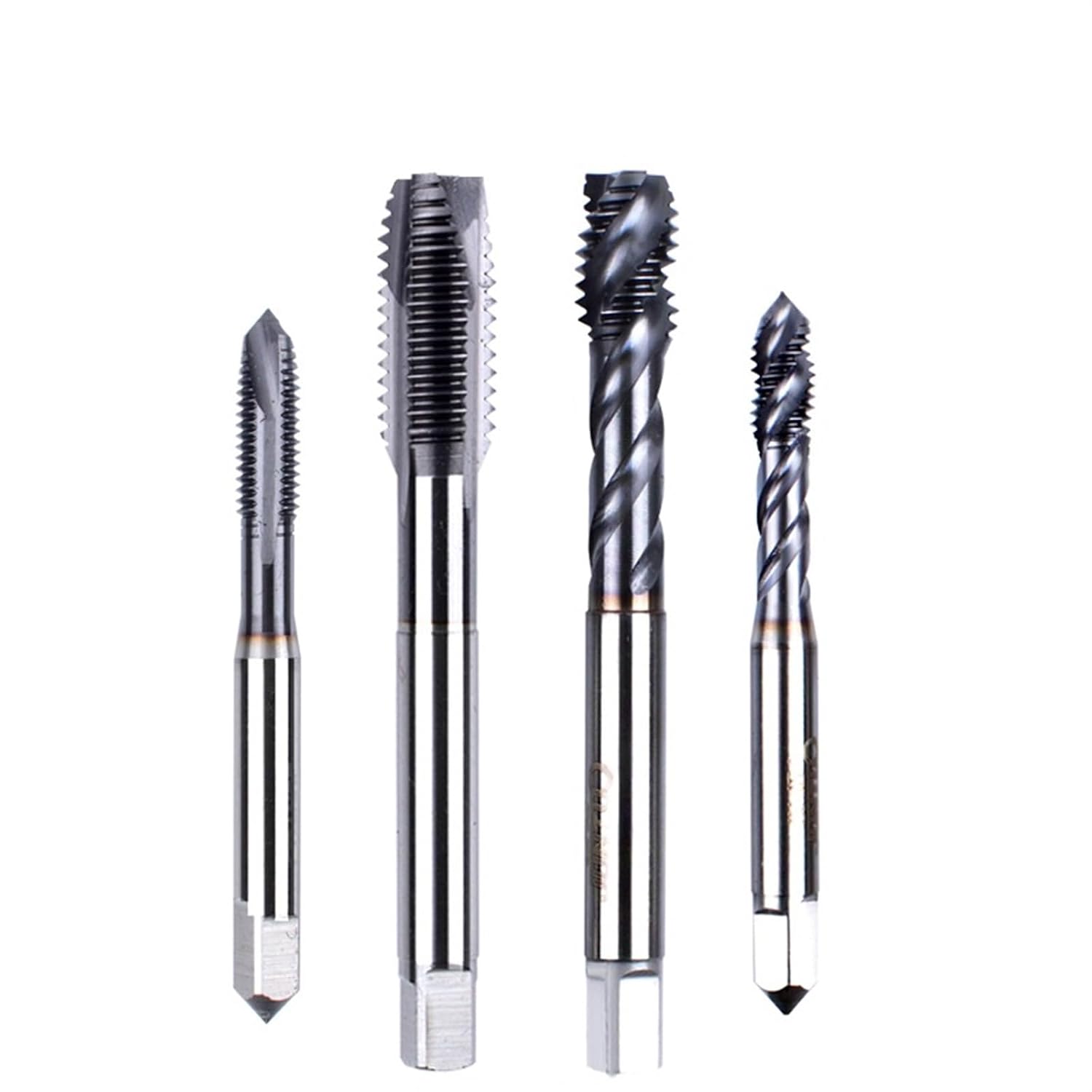 1Pcs Cobalt Screw Thread Tap Drill Bits Spiral Pointed Flute Metric M2-M16 TICN Coated Machine Tap for Stainless Steel(Pointed Tap,10PCS_M5X0.8)