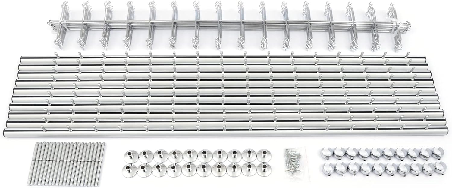 10 Pcs/set Glasses Rack Eyeglass Frame Stand 4ft Hold 16 Frames Sunglasses Holder Organizer Storage Eyewear Glasses Display Stand Column Decorative Display Rod