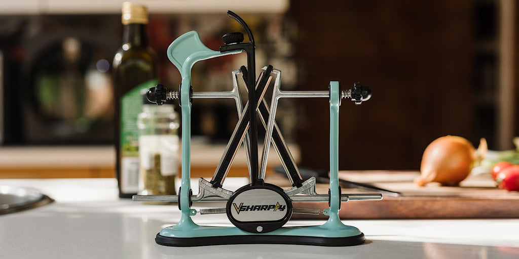 Warthog V-Sharp A4 Knife Sharpener, Ideal for Home Cooks, Fishermen, Hunters, Diamond Rods, Adjustable Angles, Metal Frame