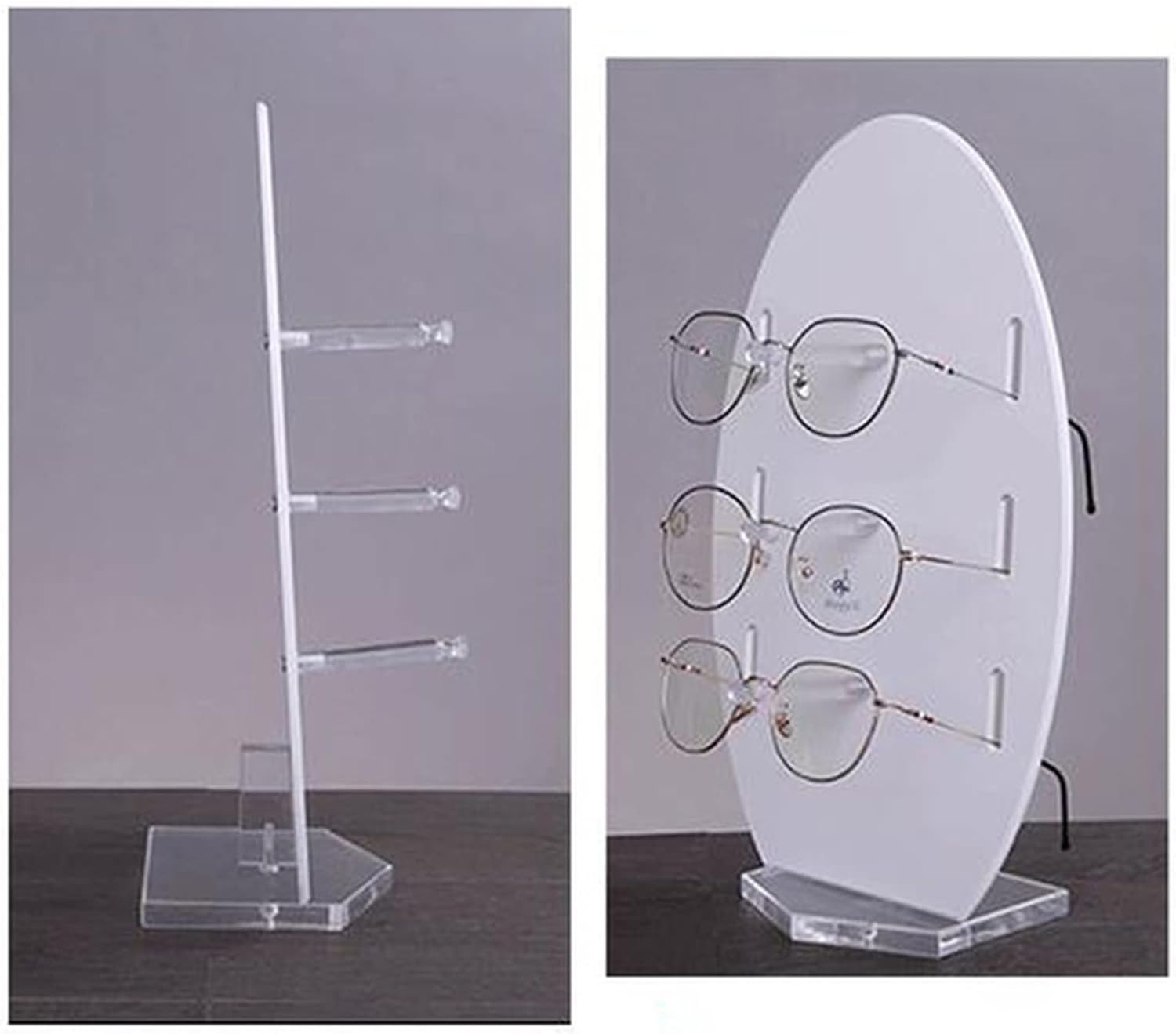 GRFIT Glasses Stand Acrylic Sunglasse Stand Glasses Holder Eyeglasses Display Rack Counter Jewelry Organizer Jewelry Display Shelf Eyewear Display Stand ( Color : Large size )