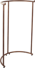 SSWBasics Boutique Cobblestone Half Round Clothing Rack - Elegant Round Clothes Rack for Retail Display - Durable Clothing Racks