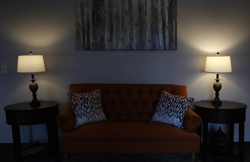 FenchelShades.com Set of 2 Lampshades 10' Top Diameter x 12' Bottom Diameter x 8' Slant Height with Washer (Spider) Attachment. Attaches to Lamps with an existing Harp (not included) (Linen Snow)