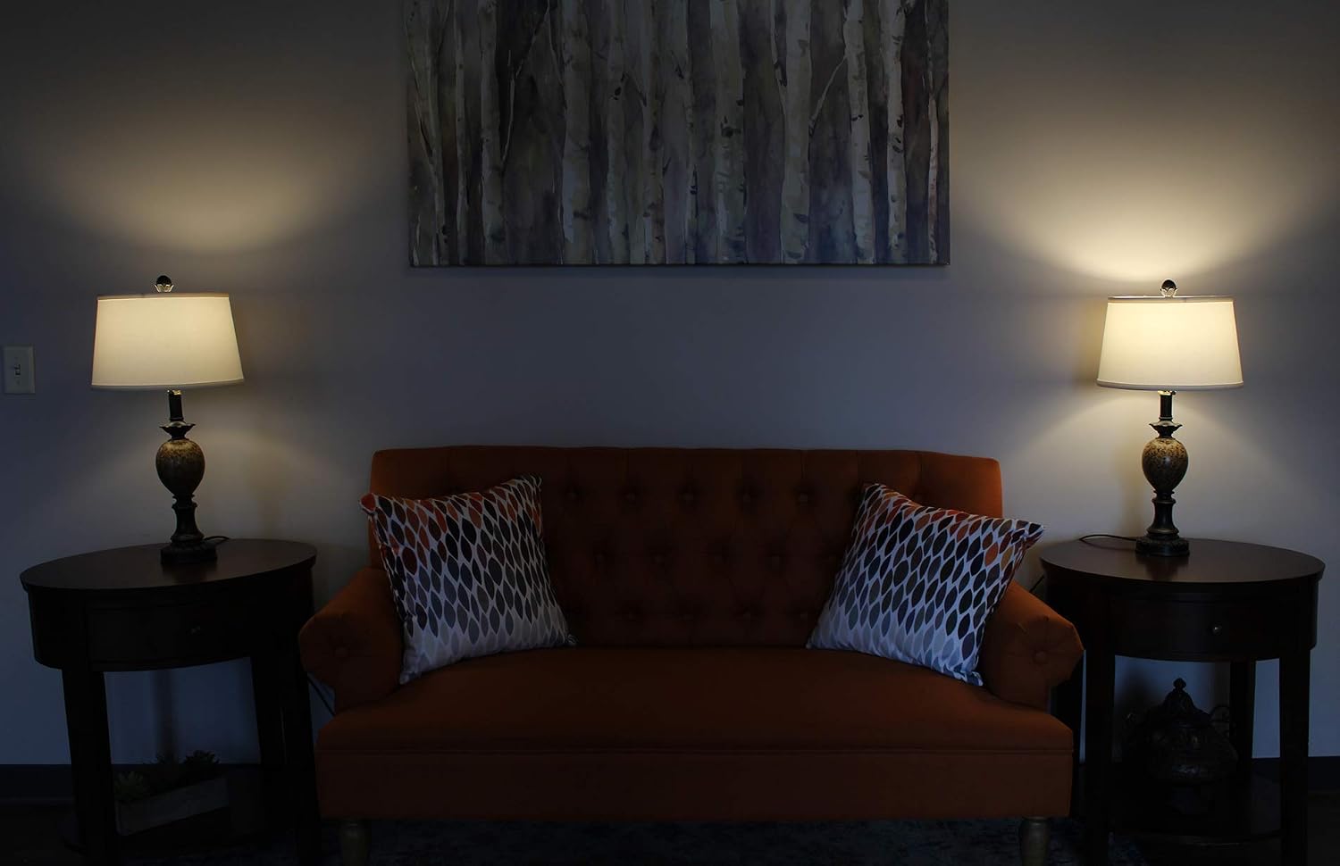 FenchelShades.com Set of 2 Lampshades 10' Top Diameter x 12' Bottom Diameter x 8' Slant Height with Washer (Spider) Attachment. Attaches to Lamps with an existing Harp (not included) (Linen Snow)