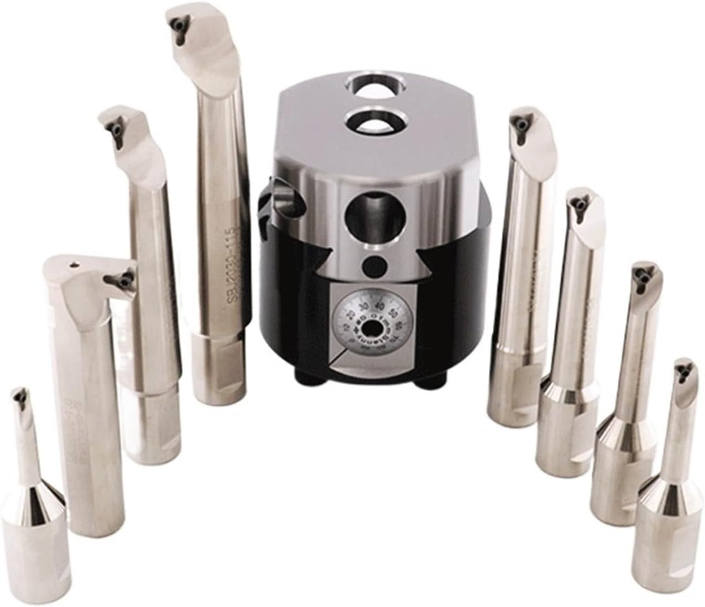 SBJ2008 1pcs Boring bar+10pcs Inserts for NBH2084 Cylinder Tool 32mm Tool Shank for NBH2084 Boring Head(SBJ2030-115)