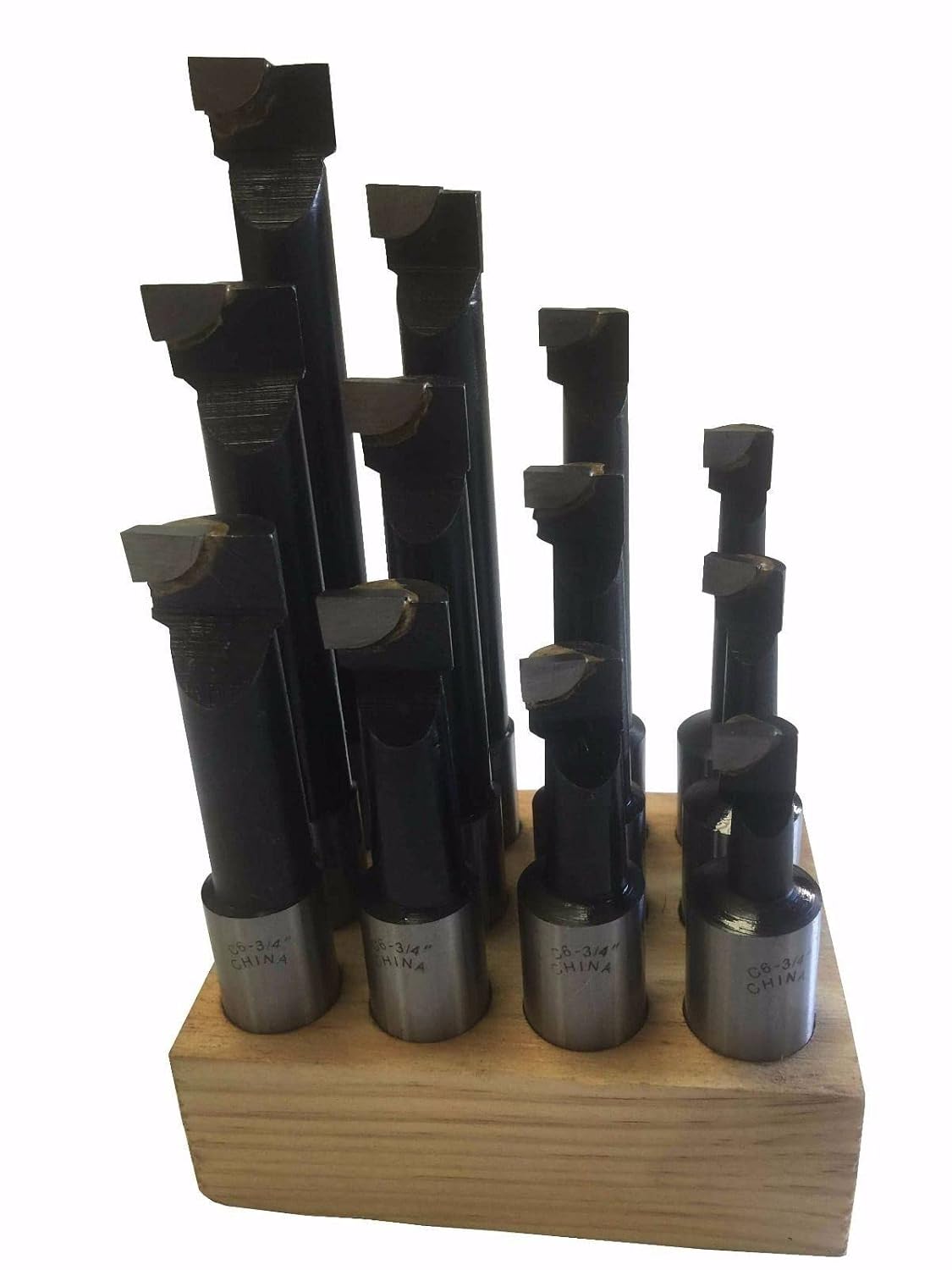 for 12 Piece Carbide Tip Boring Bar Bits 3/4' Shank for Lathe Mill