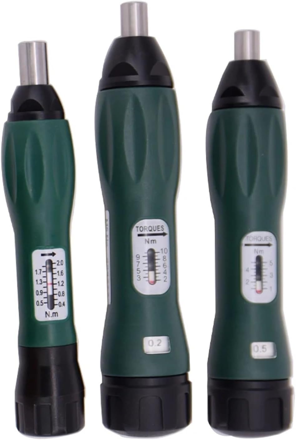 Digital Torque Wrench, High Precision Adjustable Torque Screwdriver 0.4-10NM 1/4 Hexagonal Hole Reaches The Preset Value And Is Non-slip,Electronic(0.4-2NM)
