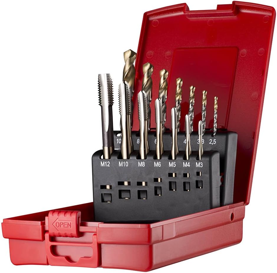 Dormer L114301, Spiral Point Tap & Drill Set, Set of 14