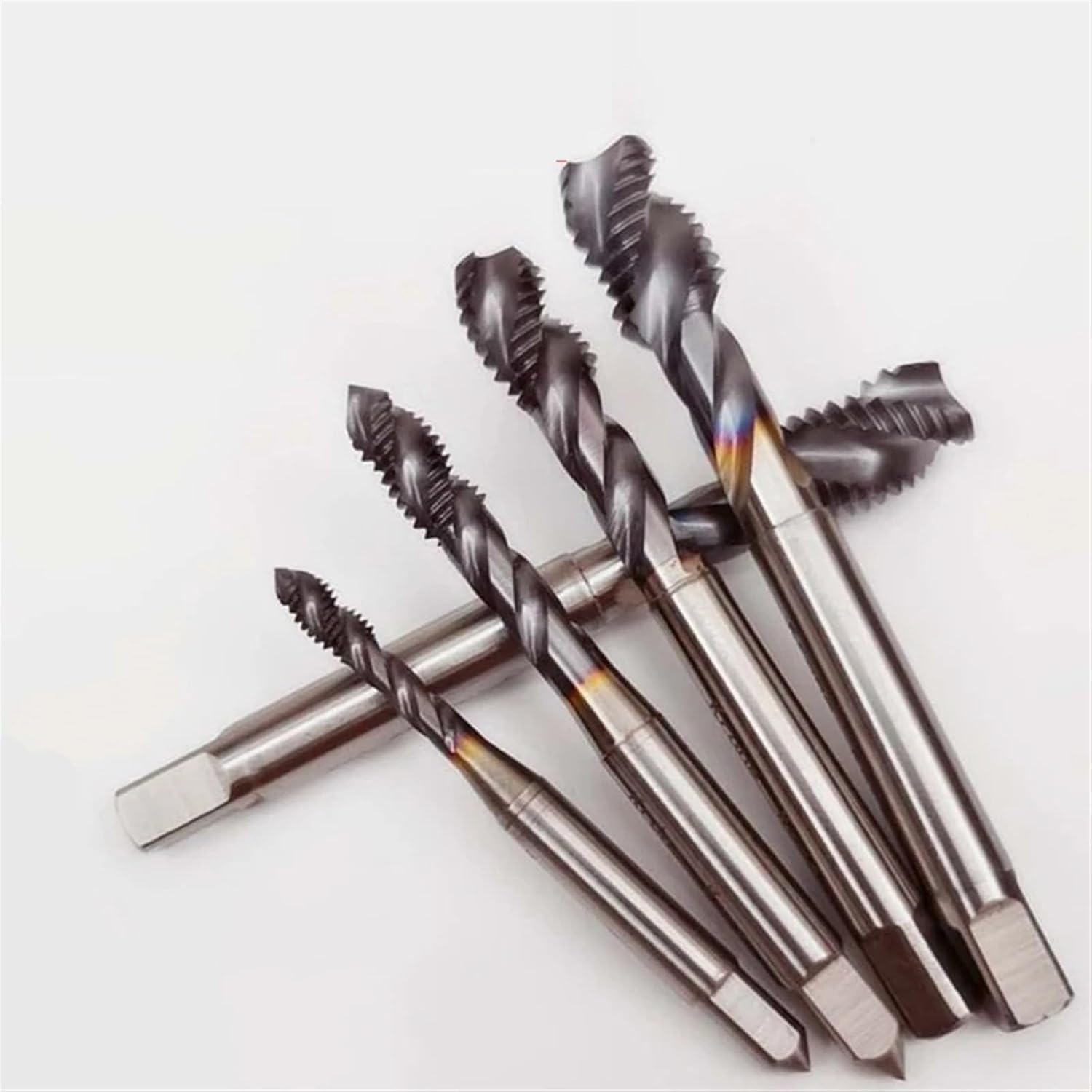 1Pcs Cobalt Screw Thread Tap Drill Bits Spiral Pointed Flute Metric M2-M16 TICN Coated Machine Tap for Stainless Steel(Spiral Tap,10PCS_M12X1.75)