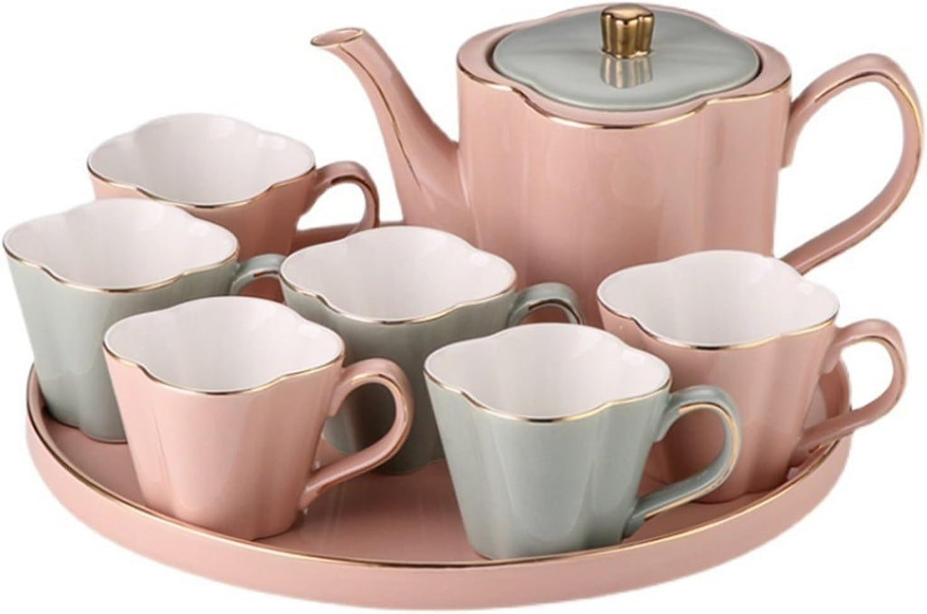 Beverage Serveware Tea cup kettle ceramic cup family set water cup water set tea set home living room Water Carafe