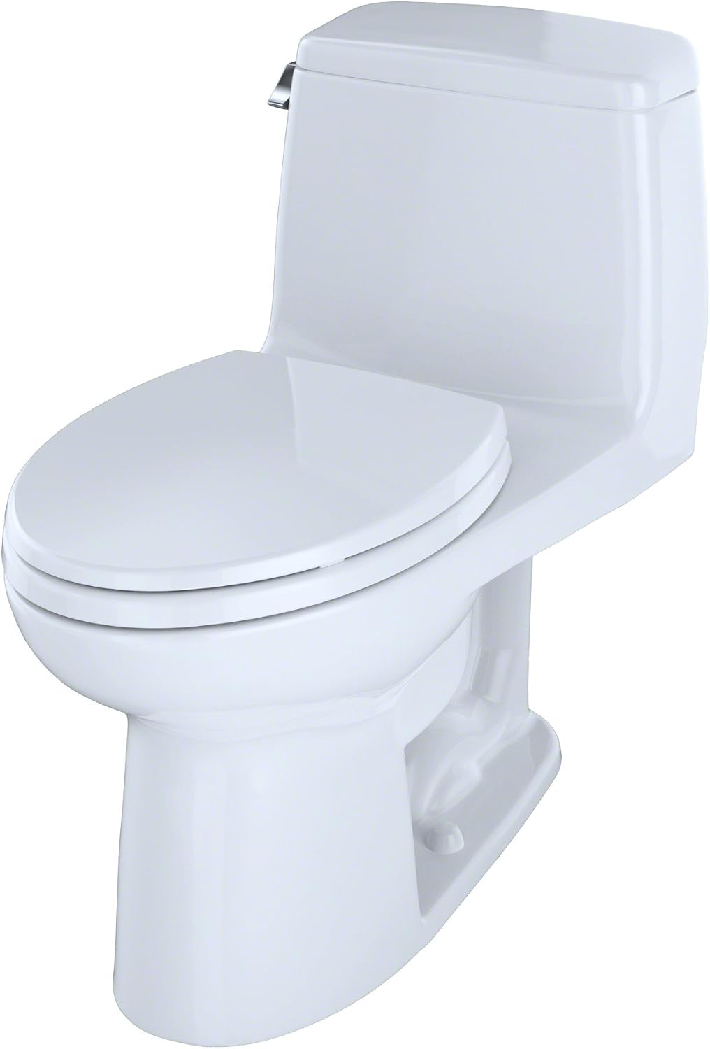 TOTO MS854114SL#01 Ultra Max One-Piece Elongated 1.6 GPF ADA Compliant Toilet, Cotton White