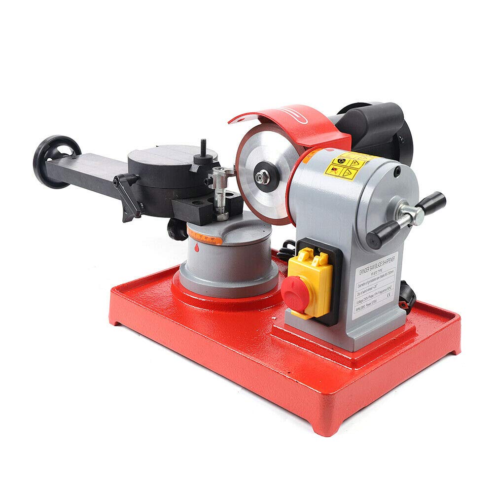 Circular Saw Blade Sharpener, 370W Rotary Angle Mill Grinding Machine with 5in Grinding Wheel, Universal Electric Circular Saw Blade Sharpener for Carbide Tipped Saw Blades