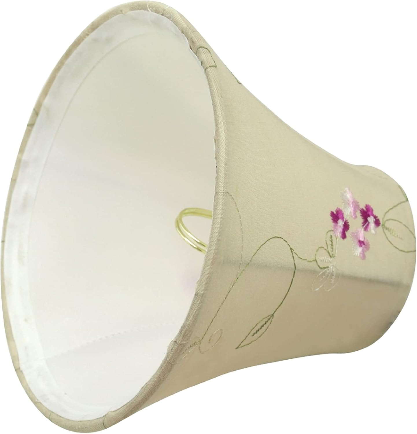 Aspen Creative 30055-9A, Bell Clip-On Chandelier Lamp Shade, Apricot, 3' Top x 6' Bottom x 5' Slant Height, Set of 9