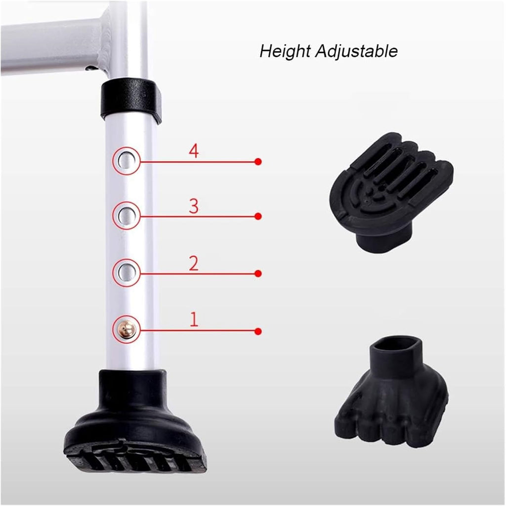 Toilet Chair Comfortable Potty Chair Bedside Elderly Toilet Seat Safety Frame with Non-Slip Leg Pad Handles and Bucket Height Adjustable Bathroom Safety