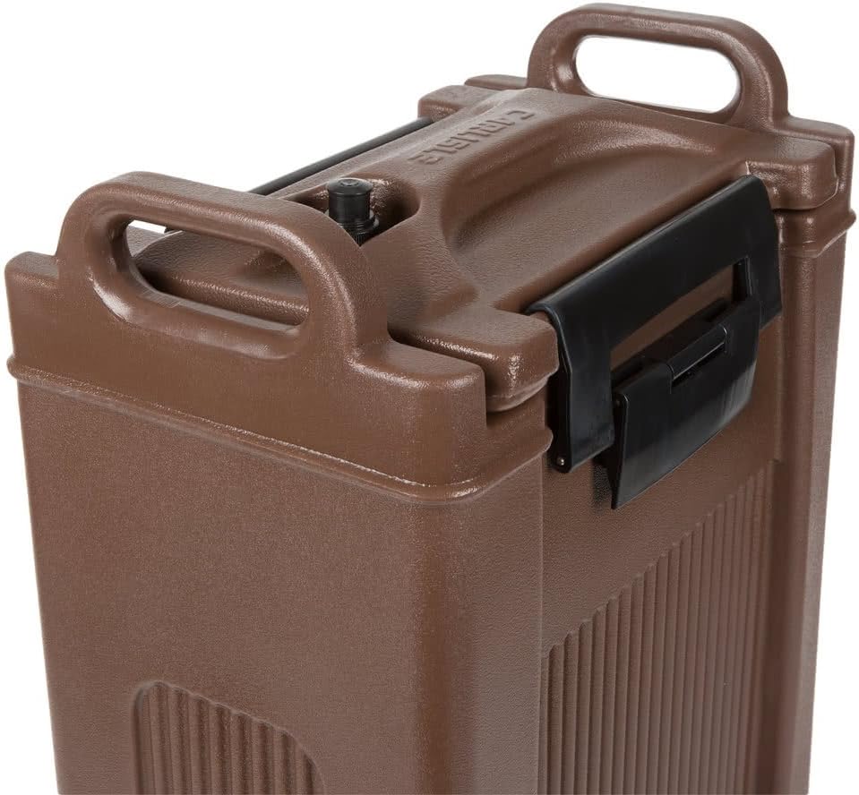 TableTop King XT500001 5 Gallon Brown Insulated Beverage Dispenser