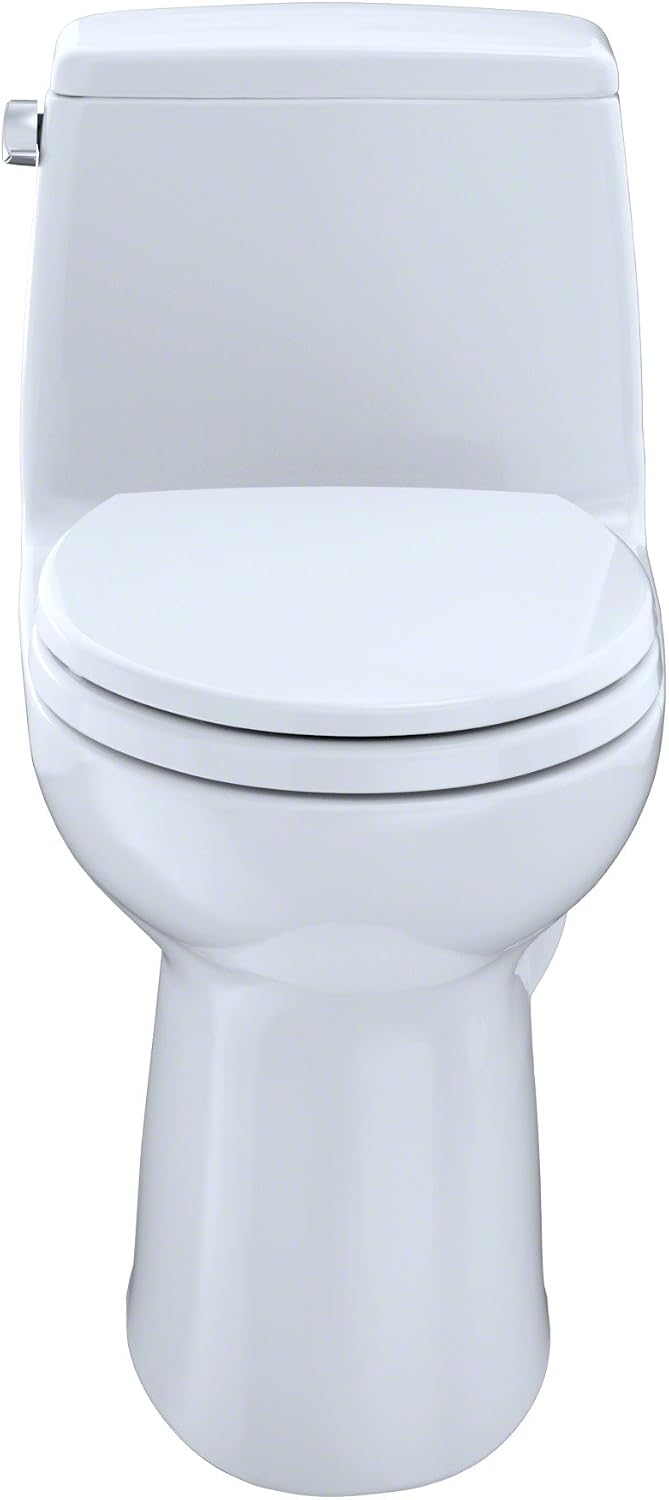 TOTO MS854114SL#01 Ultra Max One-Piece Elongated 1.6 GPF ADA Compliant Toilet, Cotton White