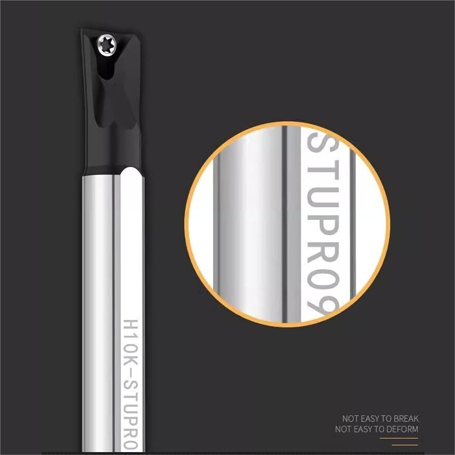 HSS Turning Tool STUBR/STUCR/STUPR CNC 95° Turning bar high-Speed Steel Small Hole Boring Tool for TPMT Insert(H25S-STUCR16)