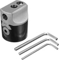3inch 75mm F1 Type Boring Head 18mm Lathe Boring Bar Milling Handle for MT2 MT3 R8 Shank Milling Machine Tools + Hex Wrenche