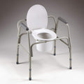 Homecraft Heavy Duty 3-in-1 Commode, Safety Frame, Raised Toilet Seat, Portable Commode, Toilet with Grips for Stability, Bedside Commode for Elderly, Handicapped, Disabled Users, 350 lb. Capacity