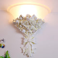 Art Deco Wall Sconce Vintage Glass Wall Sconces Unique White Flower Lighting with Frosted Glass Shade Antique Retro Style Sconce Lamp for Farmhouse Kitchen Living Room Hallway Bedroom