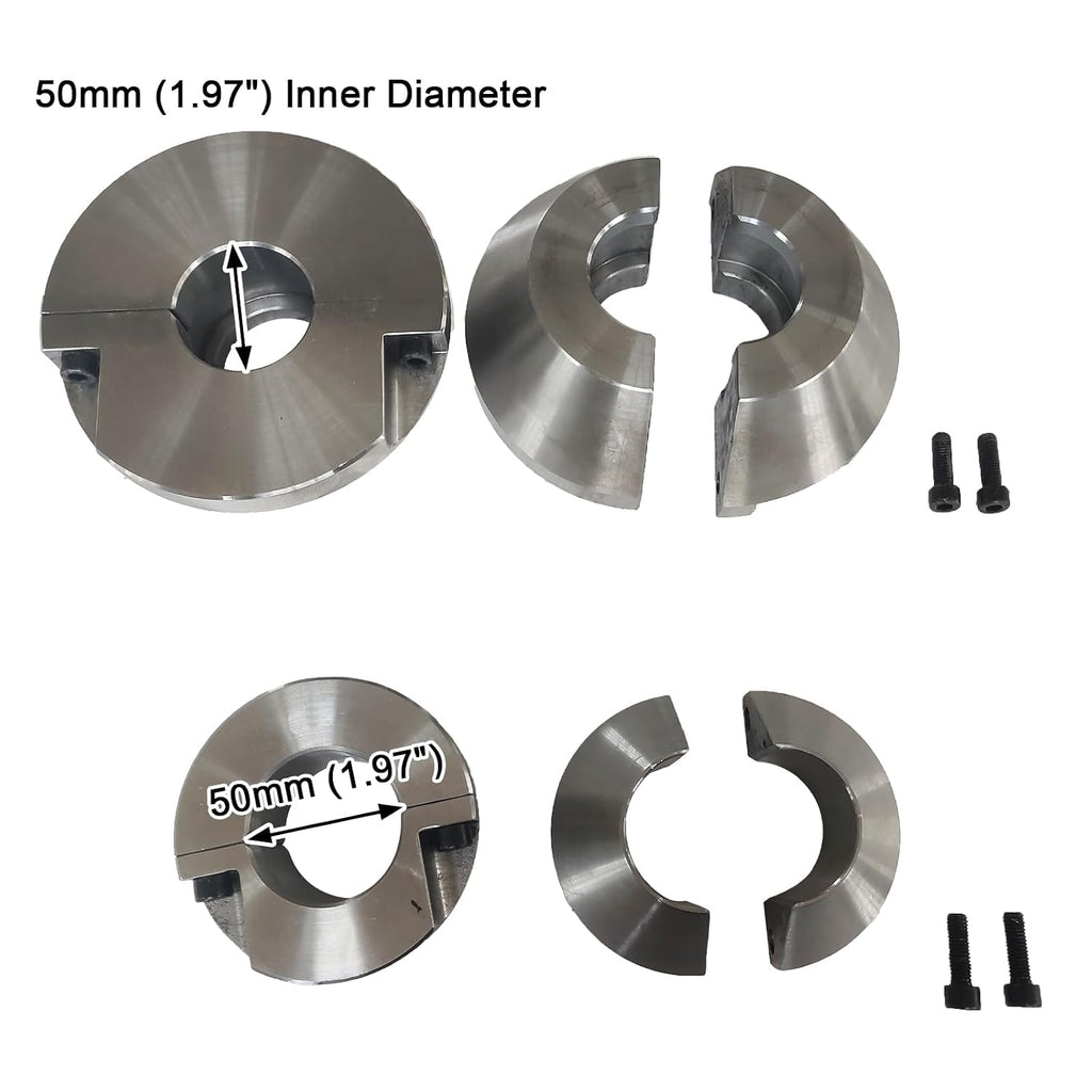 Boring Bar Centering Cone High-Precision Centering Cone for Line Boring, 50mm (1.97') Inner Diameter 45 Carbon Steel Material, for Line Borer Machine Alignment and Drilling