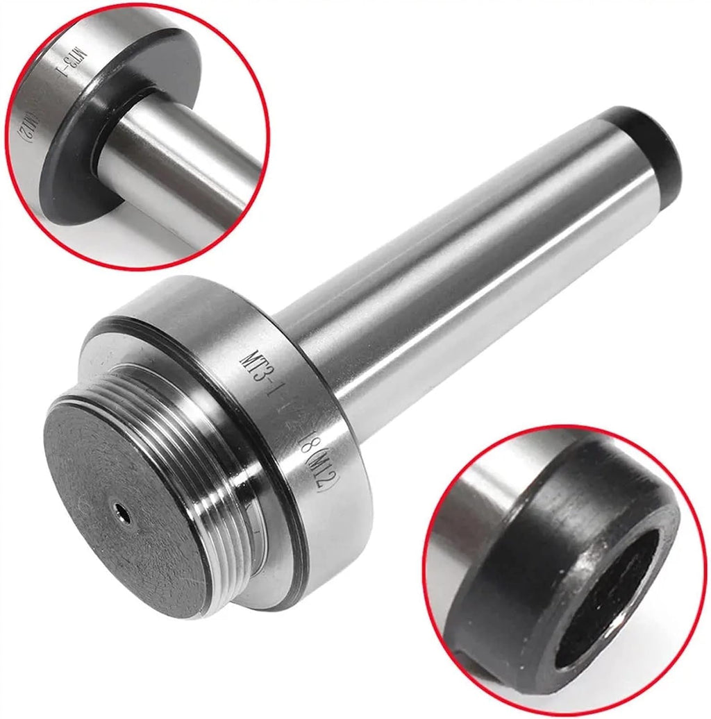 Precision Collets Lathe Chuck Tool 50mm MT3-M12 Morse Taper Boring Bar for Lathe Milling Lathe Tools for CNC Engraving Machine & milling Lathe Tool
