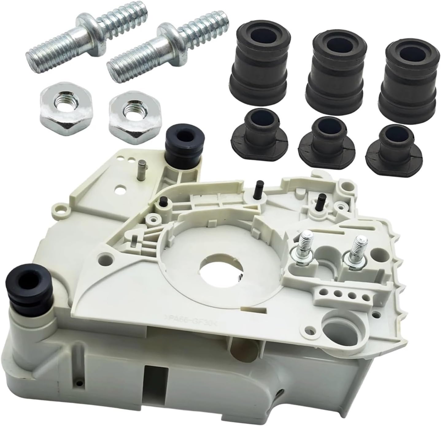 Crankcase Assembly AV Annular Buffer Set Bar Stud Nuts Kit Fit for 018 MS180 017 MS170 Chainsaw Engine Housing 1130 020 3002
