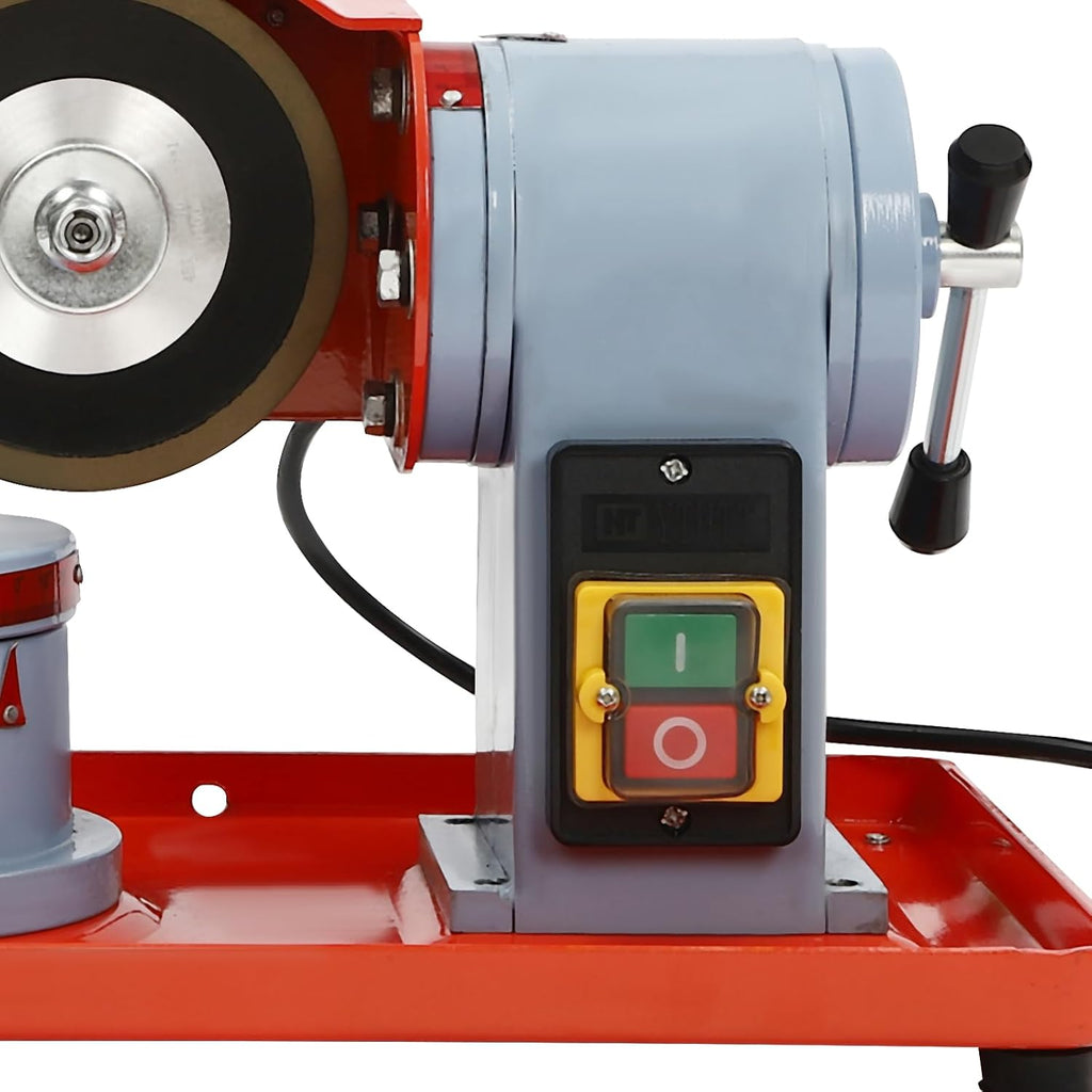 Circular Saw Blade Sharpener, 370W Water Injection Rotary Angle Mill Grinder, Electric Angle Mill Grinding Machine with Water Tank, 5-inch Grinding Wheel for Carbide Tipped Saw Blades
