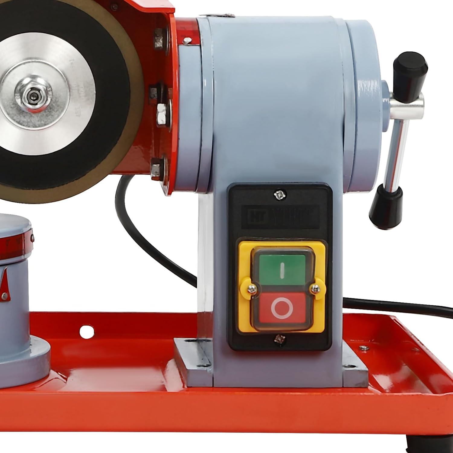 Circular Saw Blade Sharpener, 370W Water Injection Rotary Angle Mill Grinder, Electric Angle Mill Grinding Machine with Water Tank, 5-inch Grinding Wheel for Carbide Tipped Saw Blades