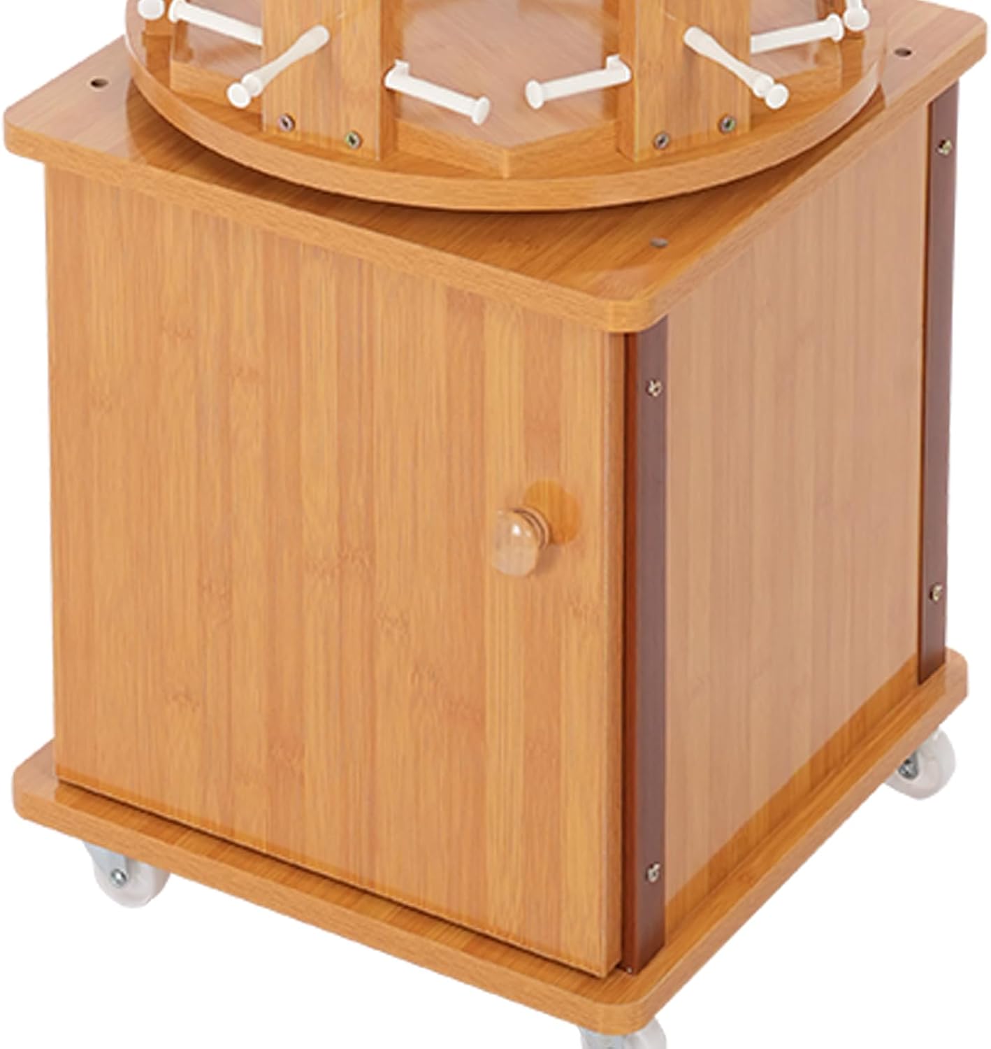 Sunglasses Retail Display Rack,Rotating Glasses Rack,108 Pairs Sunglasses Holder,Eyewear Storage Organizer w/4 Wheels