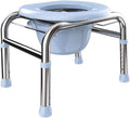 Toilet Chair Bedside Commode Chair - Heavy Duty Steel, Adult Handicap Chair, Portable Toilet Seat with Bucket