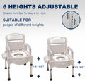 Bedside Commodes, Bedside Toilet, Commode Chair, Height Adjustable Adult Potty Chair for Seniors, Portable Toilets for Home Use, Suitable for People with Disabilities The Elderly & Others