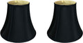 Royal Designs, Inc. BSO-704-10BLK/GL-2 True Bell Basic Lamp Shade, 5 x 10 x 8.5, Black with Gold, 2-Pack