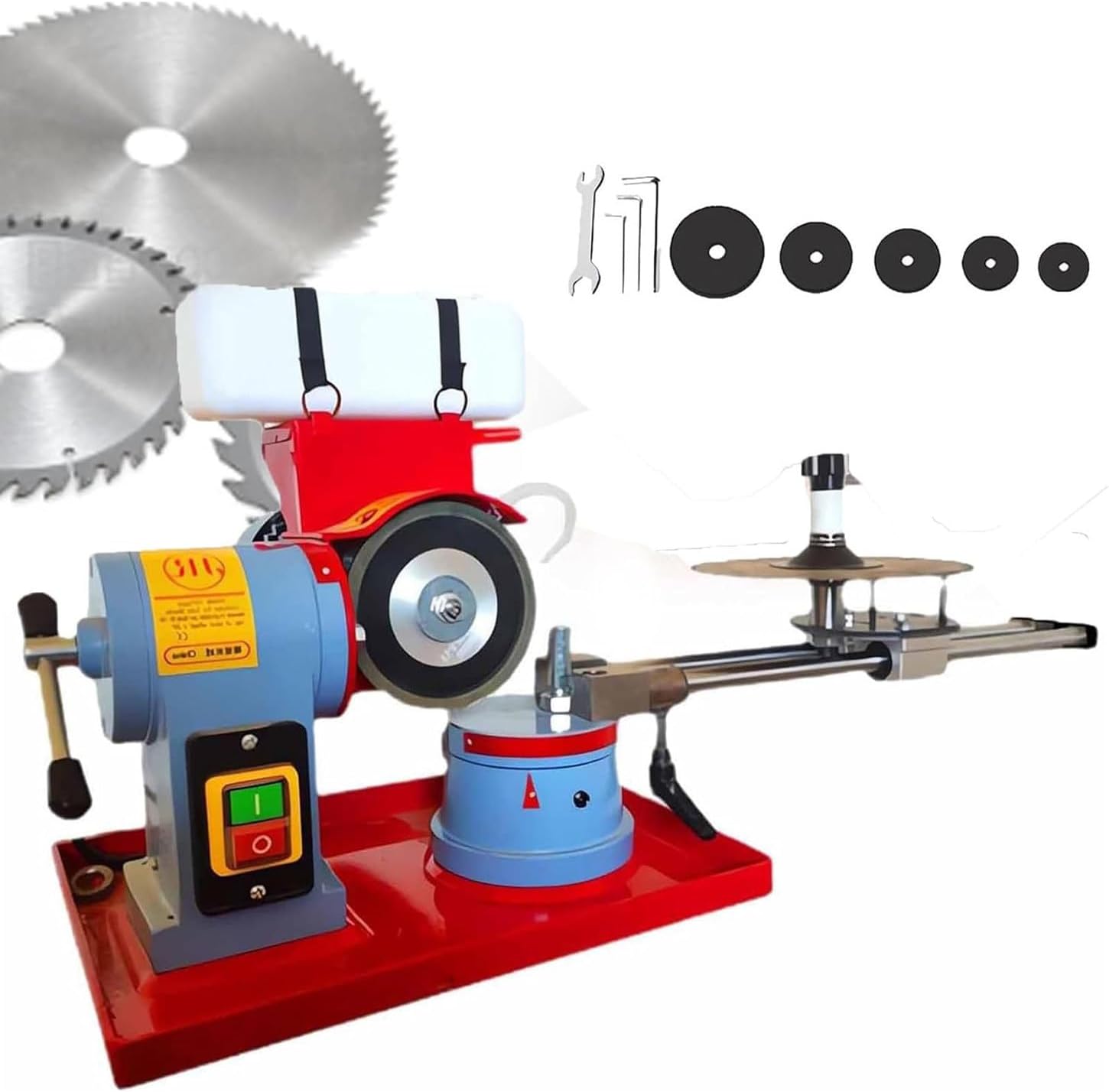 250W/370W/550W Blade Sharpener Rotary Angle Water Injection Grinder, Round Circular Saw Blade Grinder Machine, Electric Saw Blade Sharpener Machine,370W (250W)