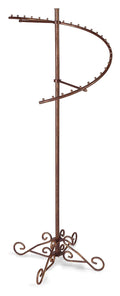 SSWBasics Sleek Cobblestone Spiral Clothing Rack - 29 Ball Retail Clothing Display Stand - 63'H - Boutique Garment and Accessories Display - Stylish Clothing Display Racks for Retail Stores