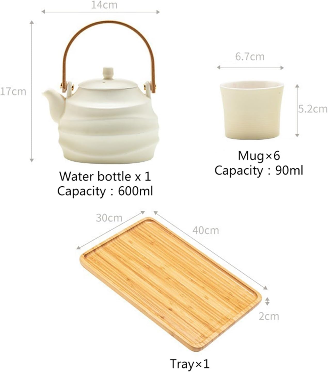 Beverage Serveware Tea set set for home living room cold kettle ceramic afternoon tea teapot tea cup tea party essentials Water Carafe