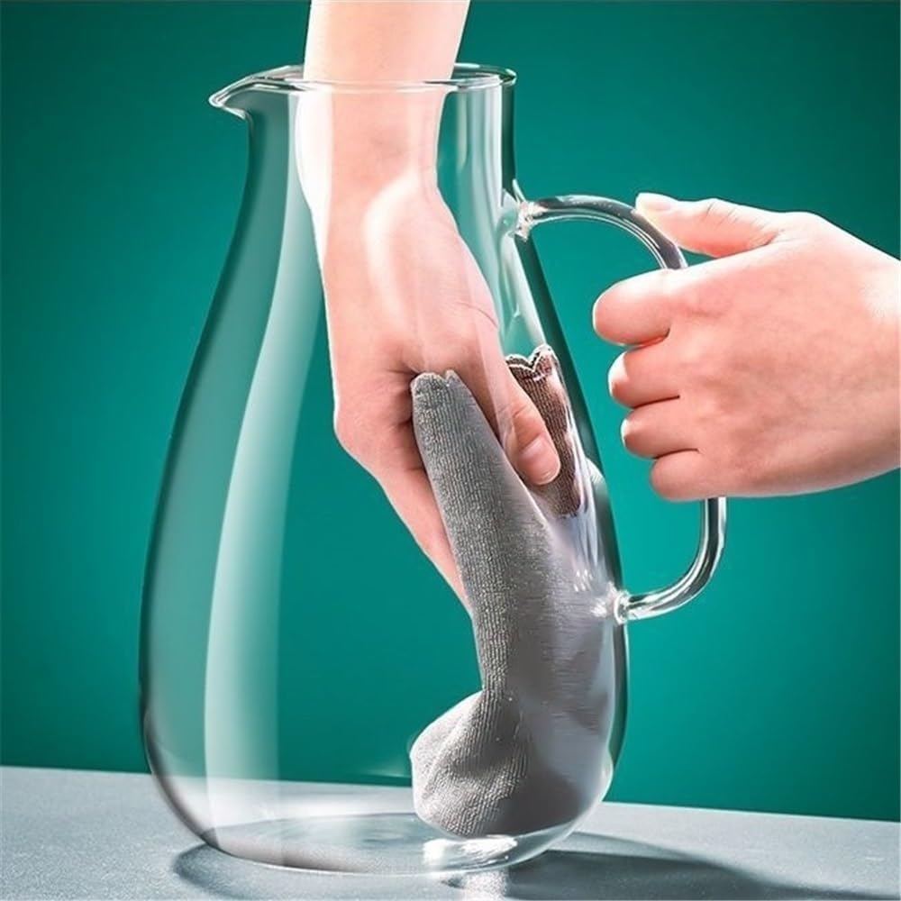 Beverage Serveware Household Cold Kettle Heat Resistant Teapot Large Capacity Water Pitcher Glass Water Carafe With Lid For Juice, Milk,Beverages Water Carafe(2600ml)