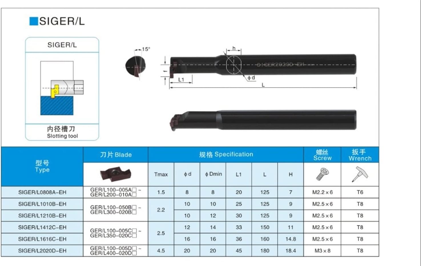 1PC SIGER Small Bore Cutter Holder Turning Tool Holder Boring Bar CNC Lathe Tools DOLUNTO(SIGER2525E-EH)