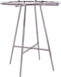 Econoco Industrial Display Rack Round – Round Folding Rack, 42' Diameter Folding Round Clothes Rack, Folding Round Garment Rack, Folding Display Rack, Chrome